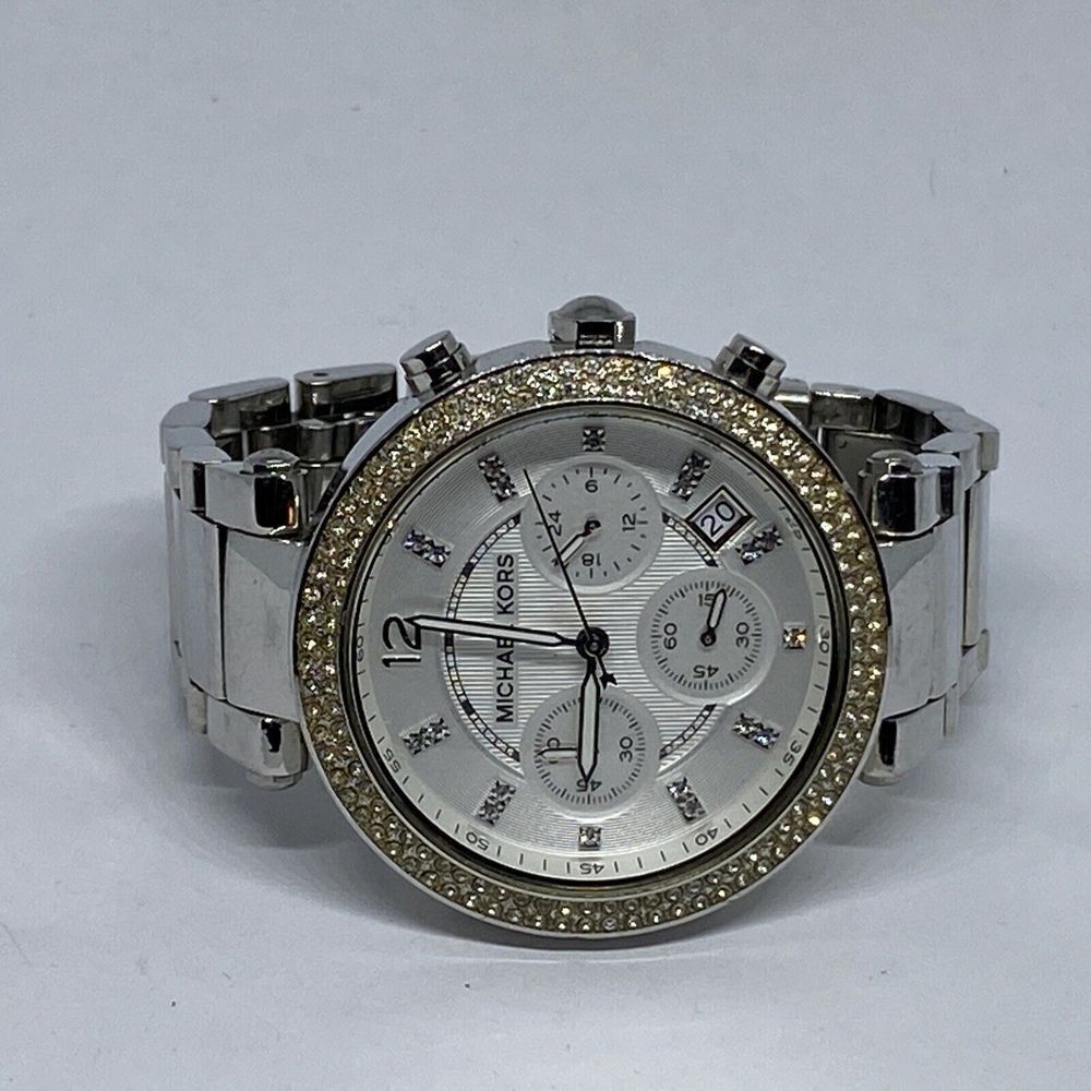 Michael Kors Parker MK5353 Womens Stainless Steel Analog Silver Dial Watch UC787 - Picture 7 of 12
